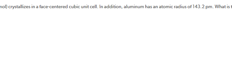 An aluminum atom has a mass of 4.48