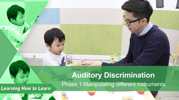 Auditory discrimination goals speech therapy